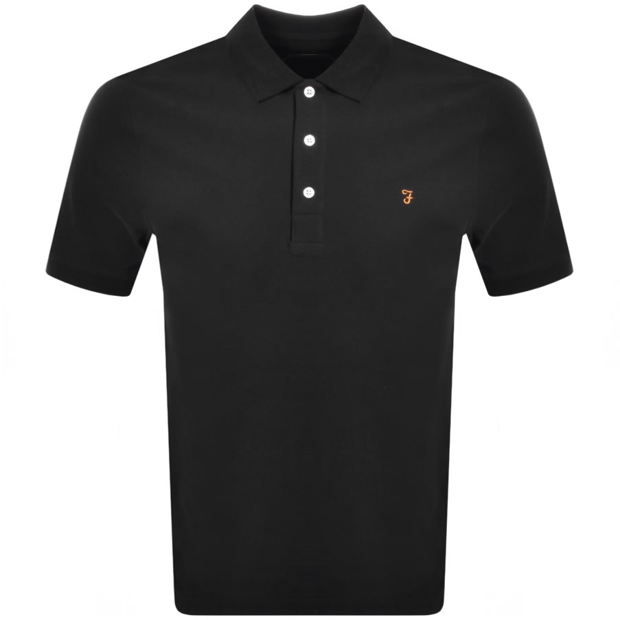 Alternative Image for ProductFarah Vintage Short Sleeve Polo T Shirt Black1